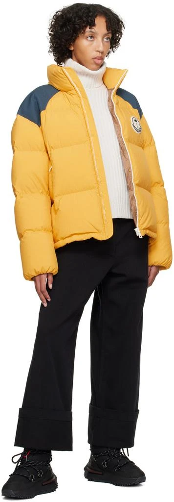 Moncler x Palm Angels Yellow Navy Nevis Down Jacket – On Sale