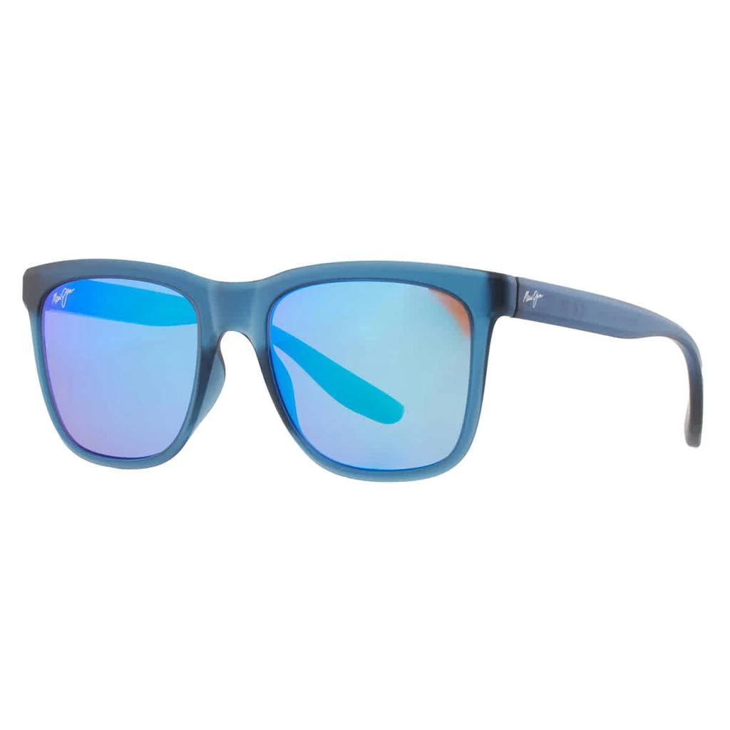 Maui Jim Pehu Blue Hawaii Square Unisex Sunglasses B602-03 55 3