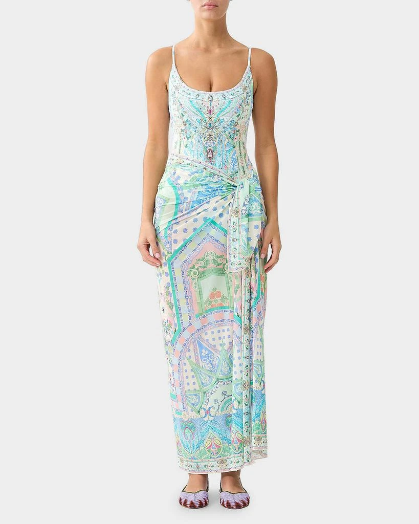 Camilla Midsummer Mosaics Multiwear Long Sarong Coverup 3