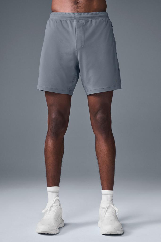 Alo 7" Conquer React Performance Short - Steel Grey