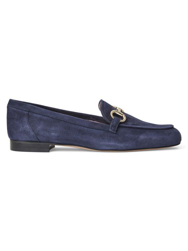 Bruno Magli Luna Suede Bit Loafers NAVY 7.5 Women s Shoes Free Shipping BeyondStyle