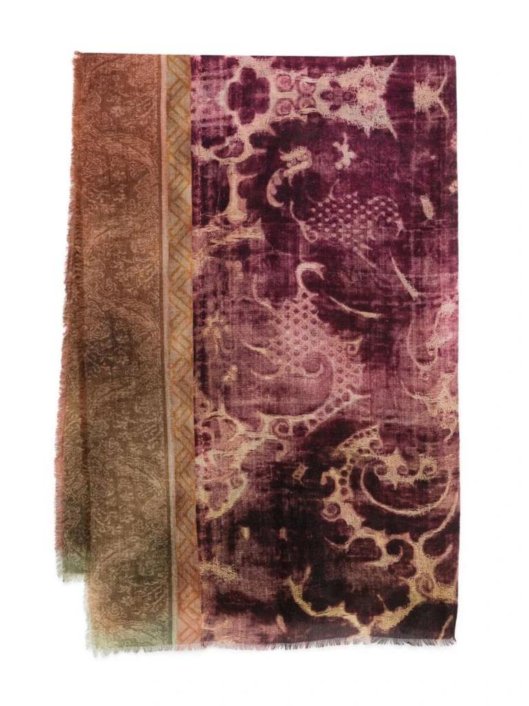 Pierre-louis Mascia Pierre-Louis Mascia Printed Cashmere Scarf 1
