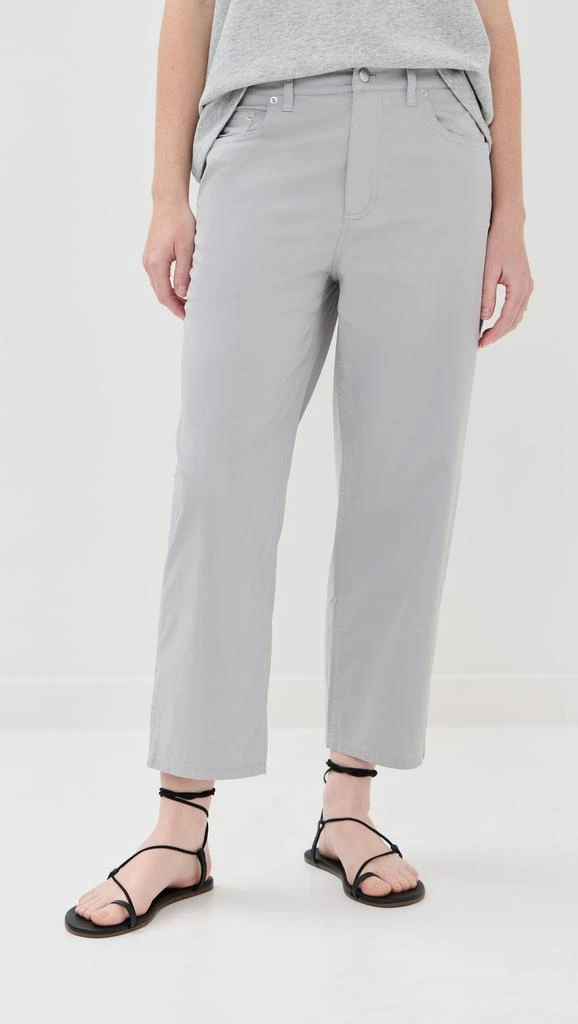 Tibi Garment Dyed Silky Cotton Cropped Slouchy Cargo Jeans 6