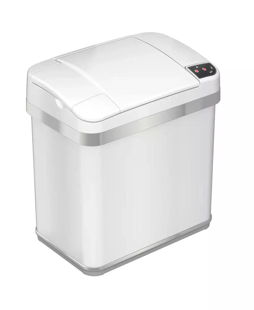 iTouchless Stainless Steel Bathroom Sensor Trash Can with AbsorbX Odor Filter and Lemon Fragrance 2.5 Gallon