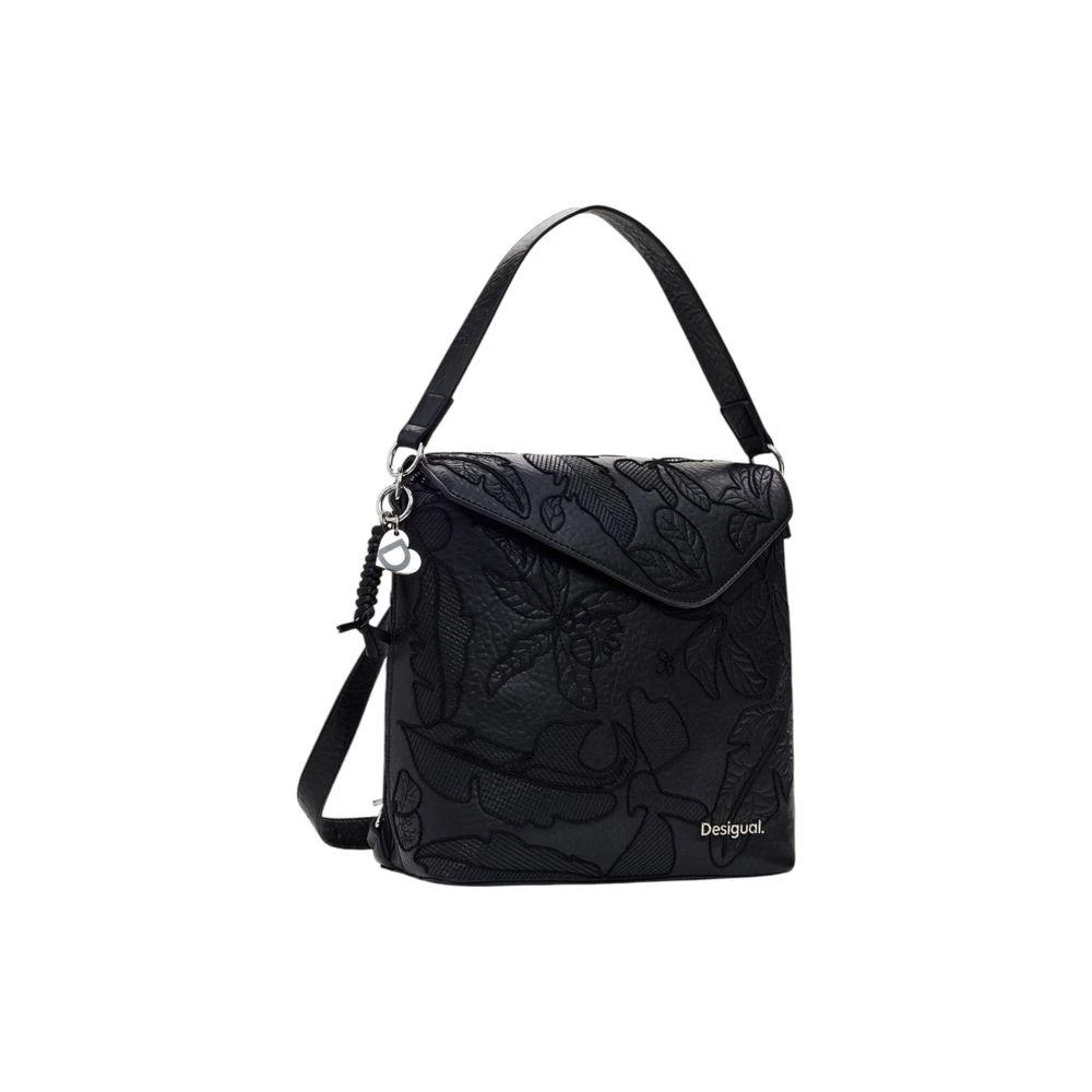 Desigual Black Polyethylene Backpack 4