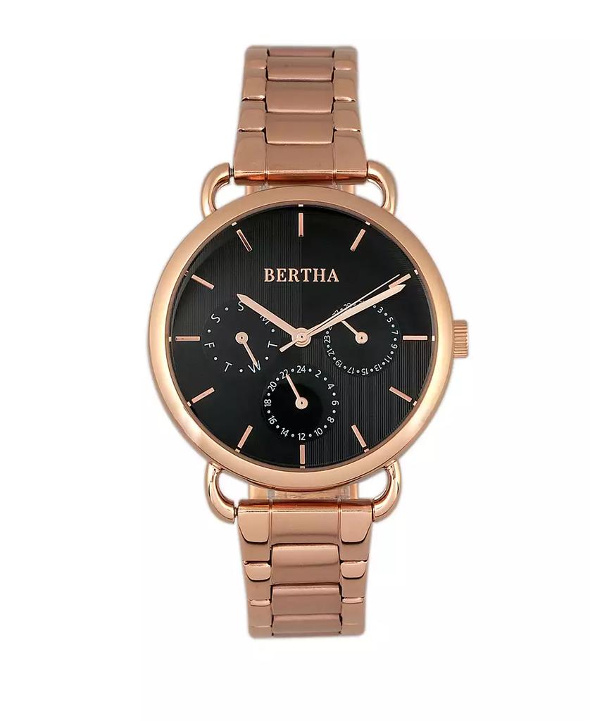 BERTHA Quartz Gwen Collection Rose Gold Stainless Steel Watch 36Mm