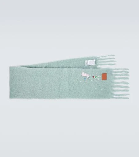 Loewe x Suna Fujita Squid mohair-blend scarf 1