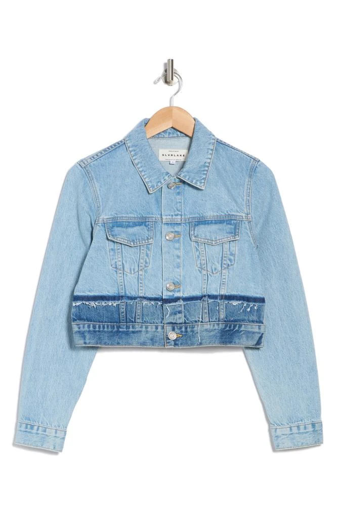 SLVRLAKE Rework Fitted Denim Trucker Jacket 3