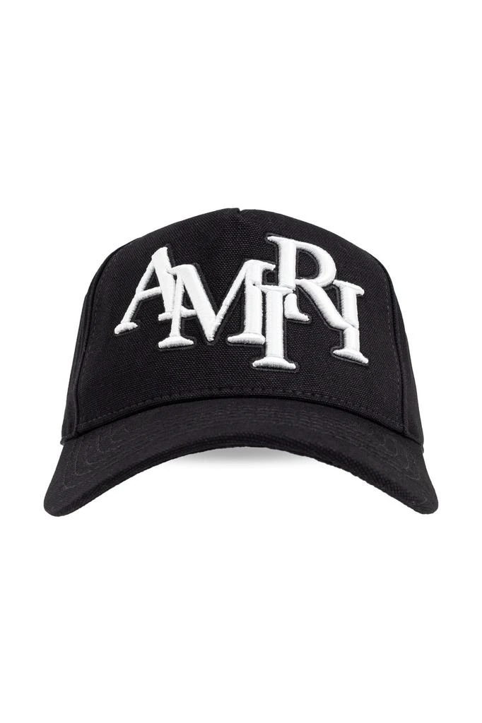 Amiri M.A. Logo Embroidered Baseball Black Cap AMIRI M.A. Logo Embroidered Baseball Cap Black Men main image 2