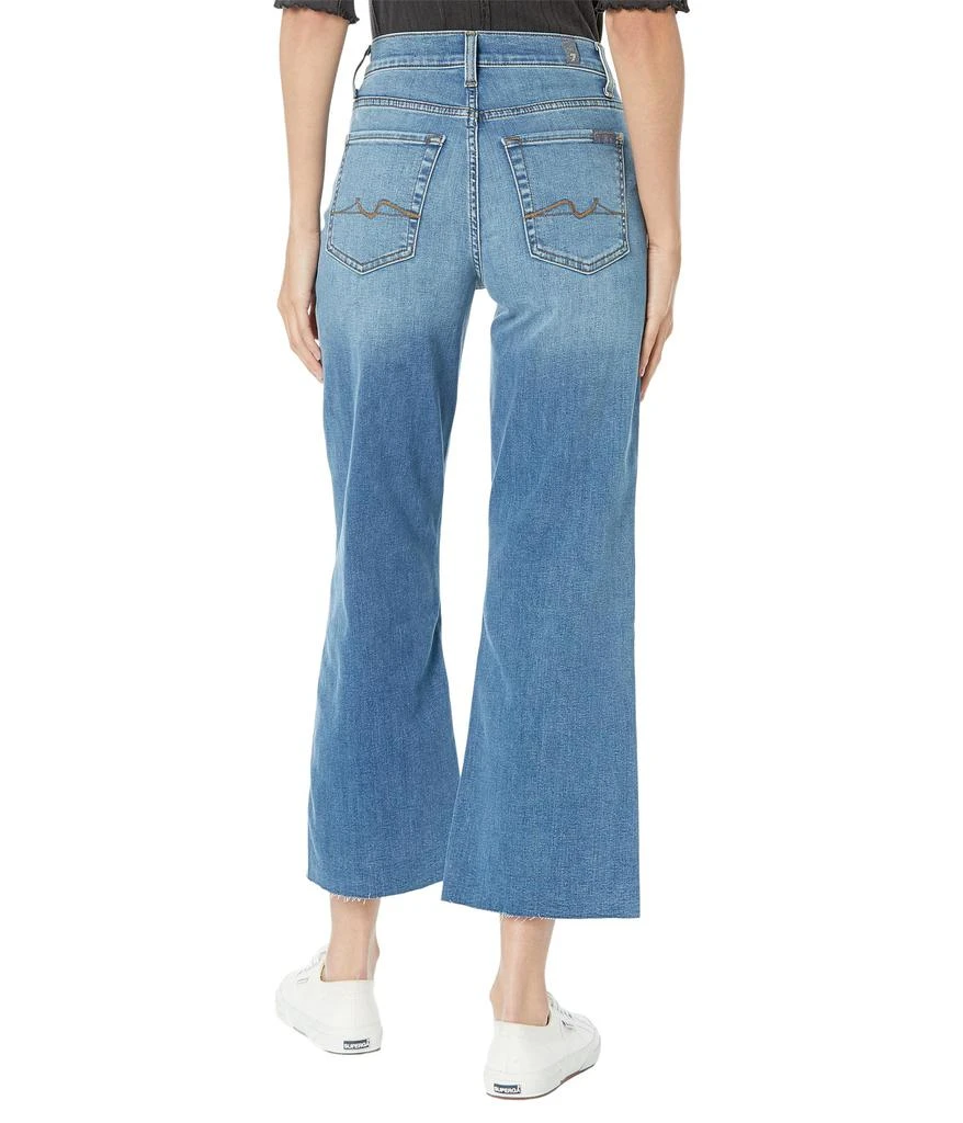 7 For All Mankind Cropped Alexa in Sapphire Blue 2