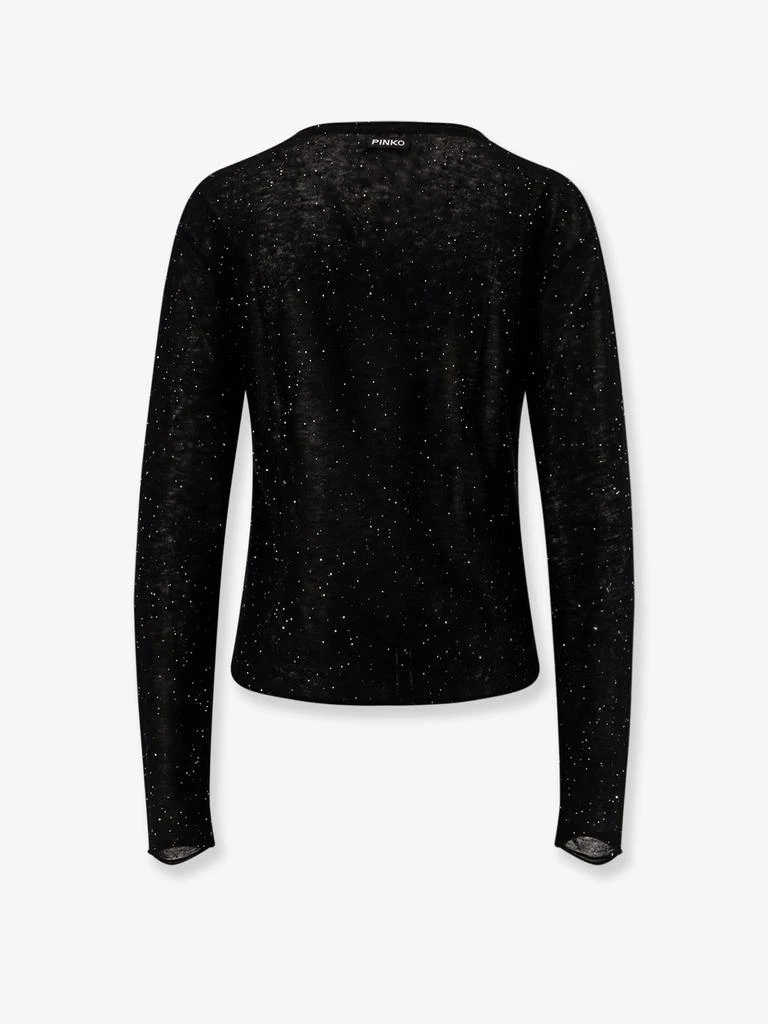 PINKO Salomone wool sweater with micro sequins 2