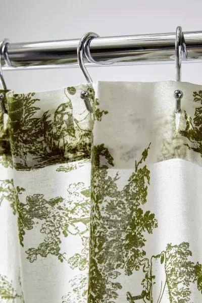 Urban Outfitters Frog Toile Patterned Shower Curtain 3