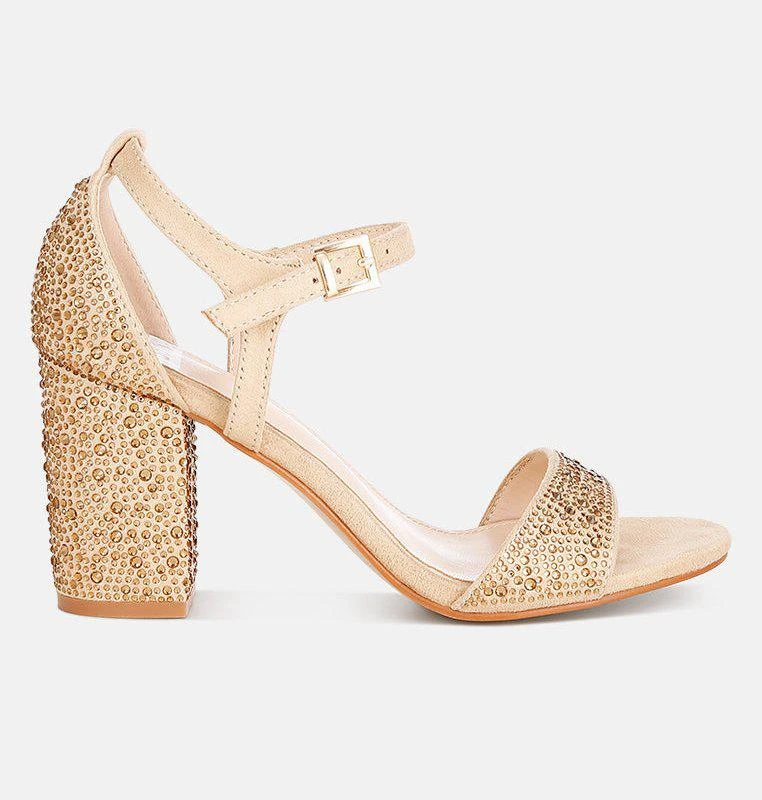 London Rag Navoli Rhinestones Embellished Sandals 2