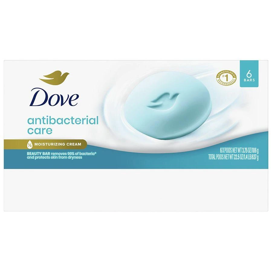 Dove Beauty Bar Soap Antibacterial Care 2
