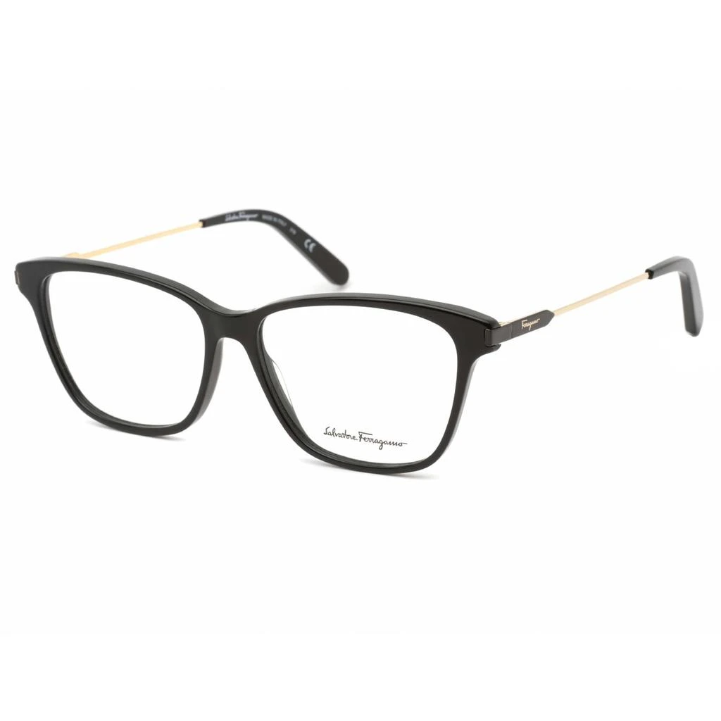 Salvatore Ferragamo Salvatore Ferragamo Women's Eyeglasses - Black Rectangular Plastic Frame | SF2851 001 1