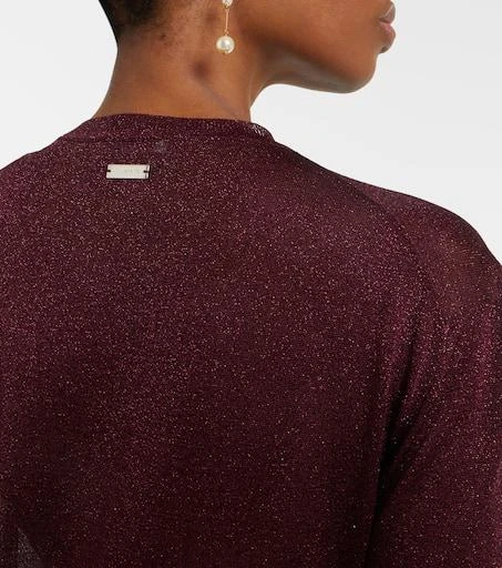 Salvatore Ferragamo Lamé cardigan 7