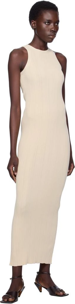 open lace back dress Curved rib tank dress black – TOTEME main image 0