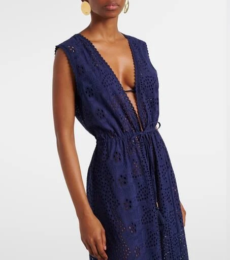 MELISSA ODABASH Tessa  broderie anglaise cotton beach dress 4