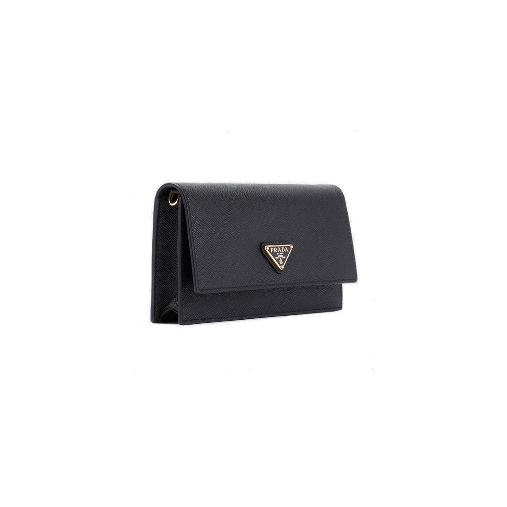 【PRADA】ロゴプレート マグネット留めミニクラッチバッグ プラダ ロゴプレート マグネット留めミニクラッチバッグ (PRADA