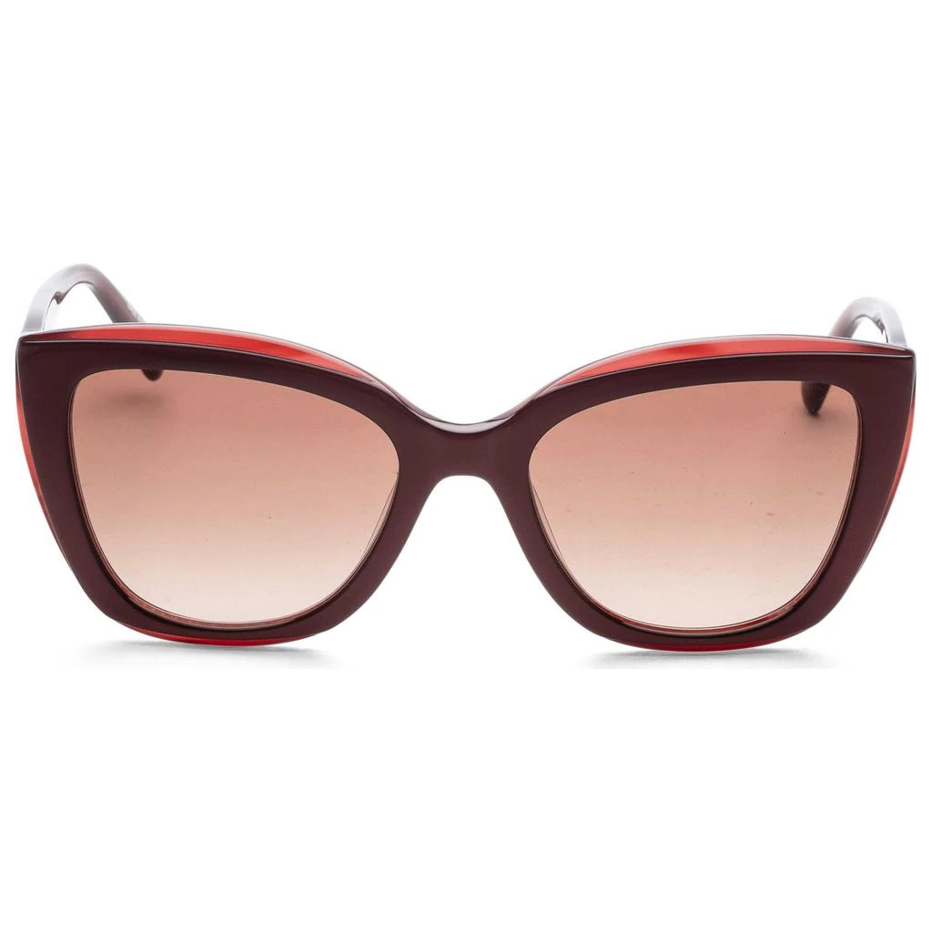 Longchamp LO695S 600 Burgundy Rose Square Cat Eye Sunglasses Womens Gold Logo Shop Longchamp Women main image 2