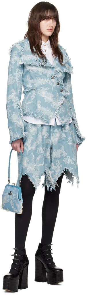 Vivienne Westwood Blue Vivienne's Clutch Bag 4