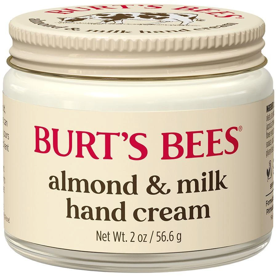Burt's Bees Almond Milk Beeswax Hand Cream Jar 8