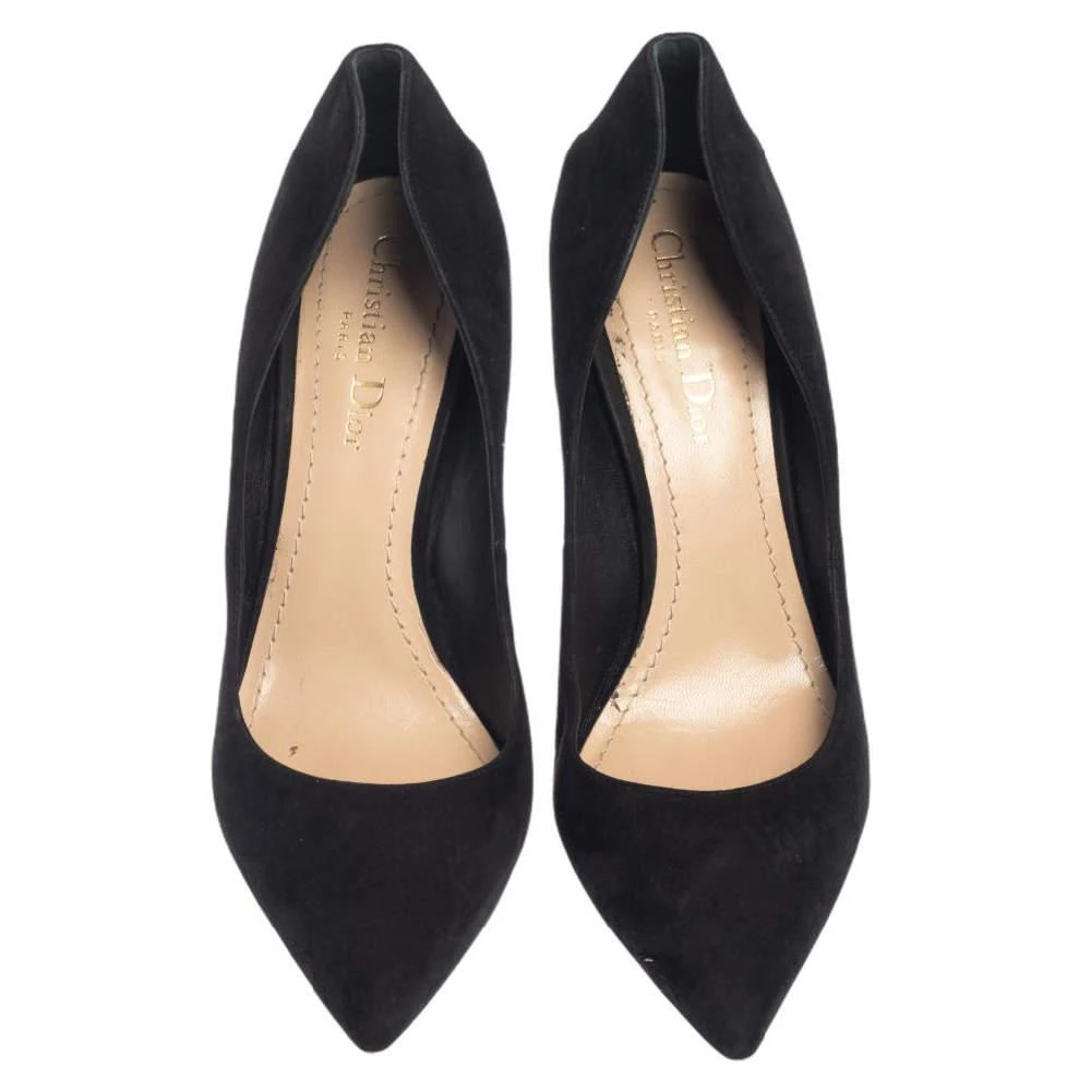 Dior Dior Black Suede Heart Studded Amour Pumps Size 39 4