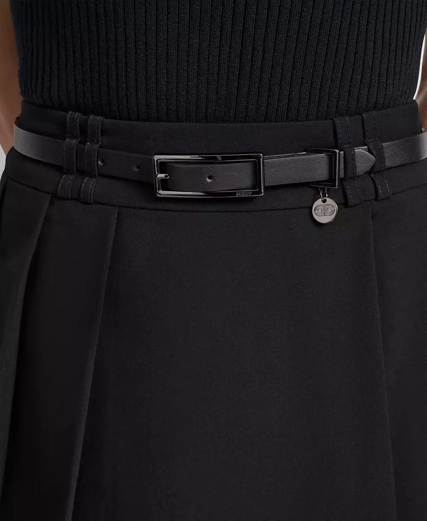 DKNY Women's Lined Belted Pleated  Mini Skirt 3