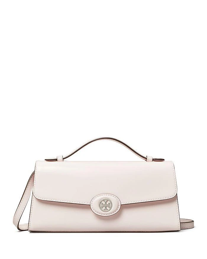 Tory Burch Robinson Spazzolato Top Handle Chain Wallet