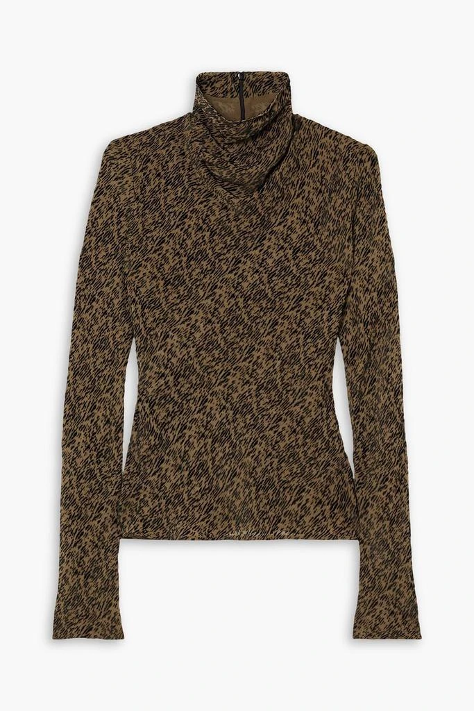 PETAR PETROV Lav leopard-print devoré silk-blend top 1