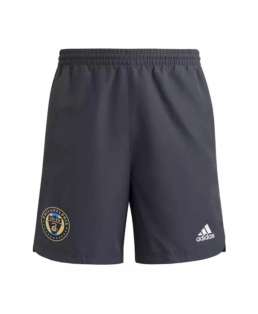 Adidas Men's Gray Philadelphia Union 2025 Travel Shorts 3