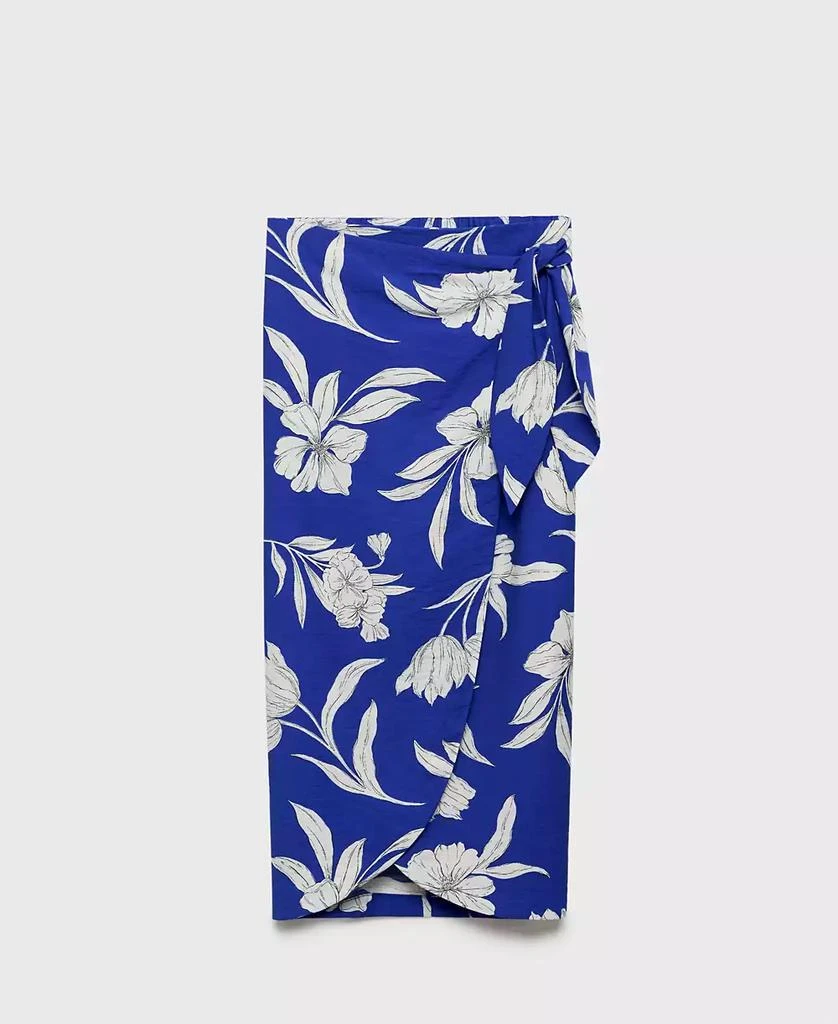 Mango Women's Floral Sarong Skirt 8