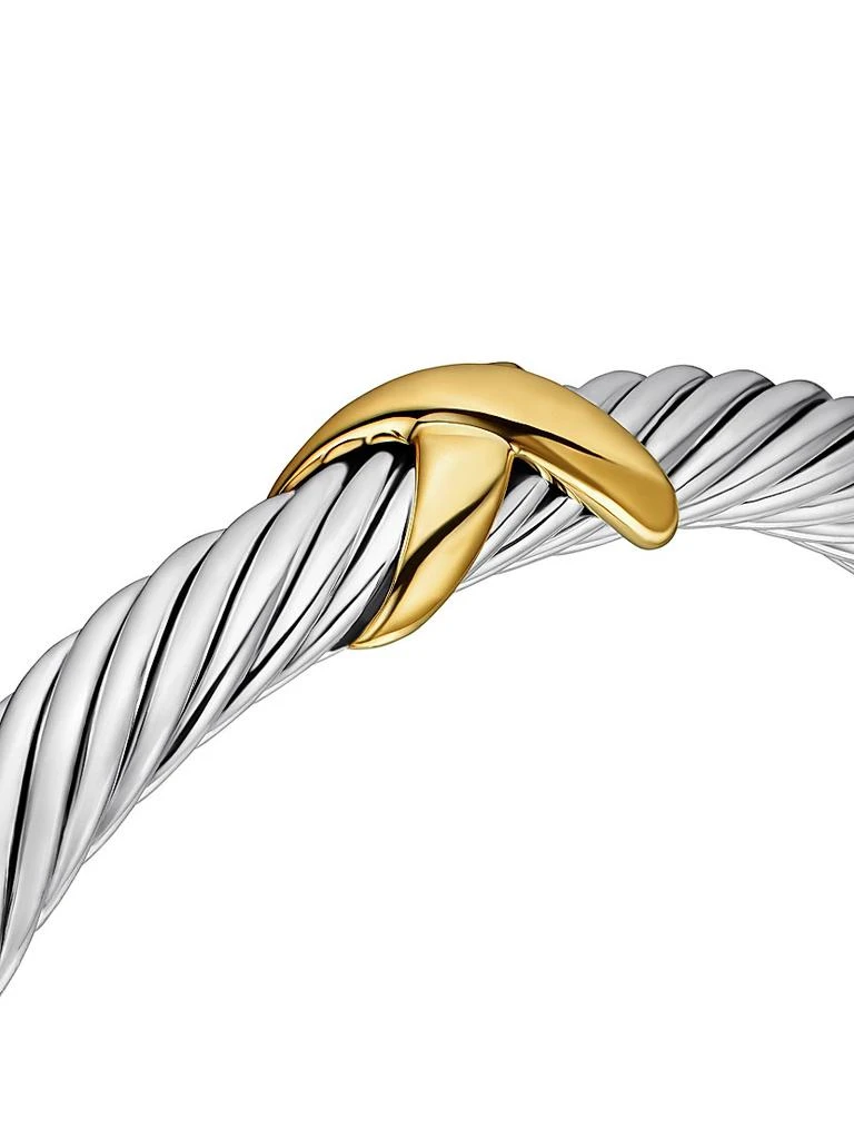 David Yurman X Crossover Bracelet with 14K Yellow Gold 7