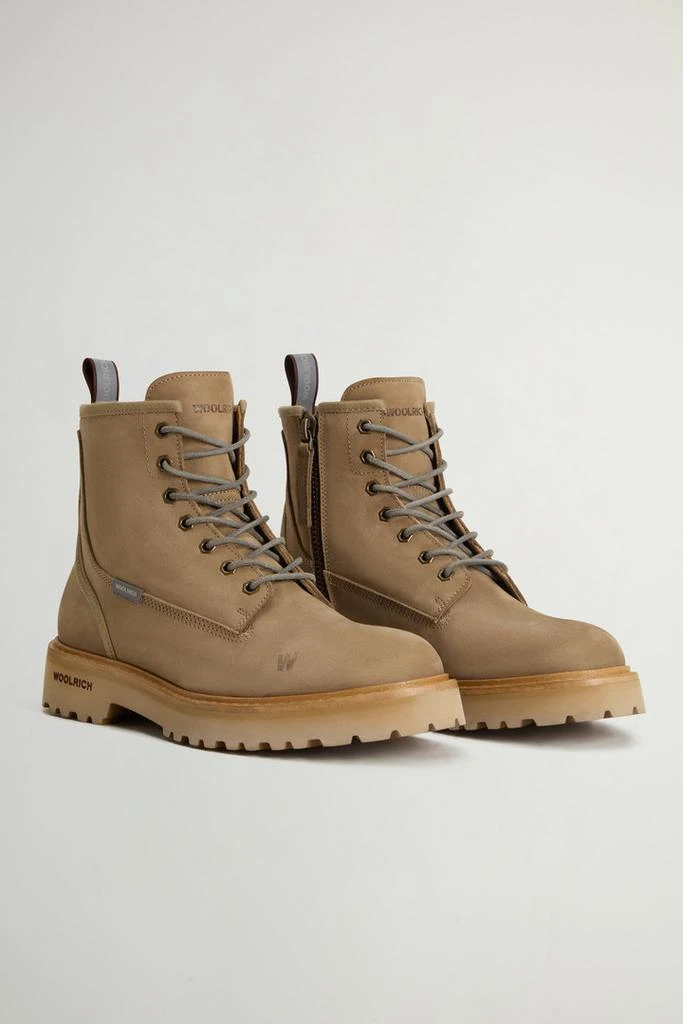 Woolrich Main Combat Boots in Suede - Men - Black 2