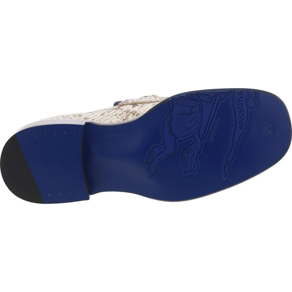 Burberry Barbed Loafers Mens Snake Print Leather Loafers 3