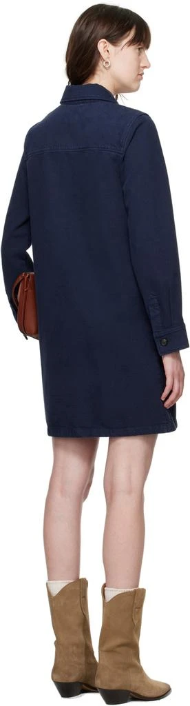 A.P.C. Navy Mia Denim Minidress 3