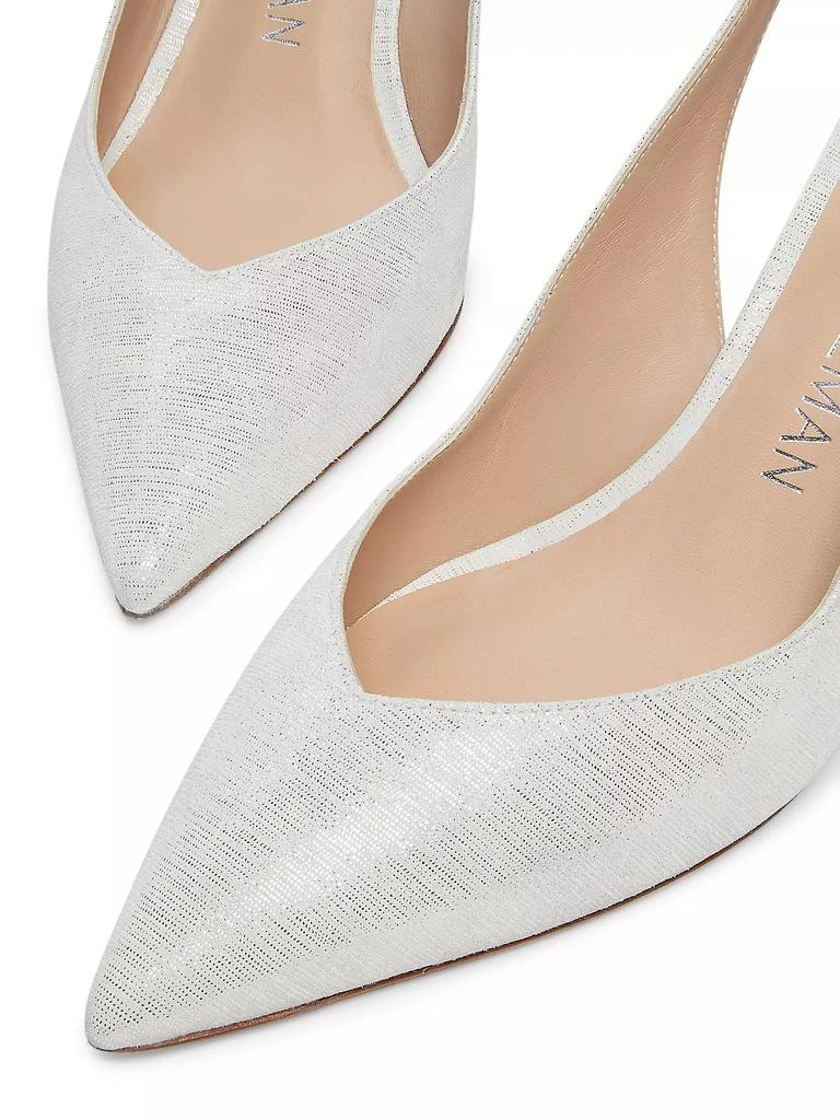 Stuart Weitzman Eva 75MM Leather Slingback Pumps 6