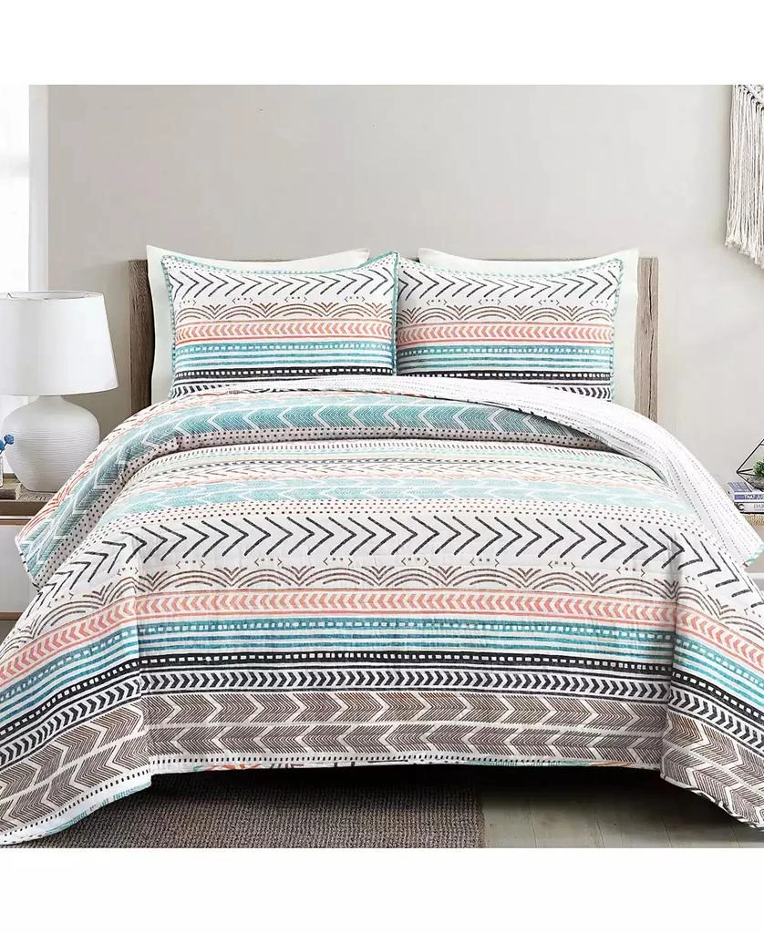 Macy's Hygge Geo 3 Piece Quilt Set 1