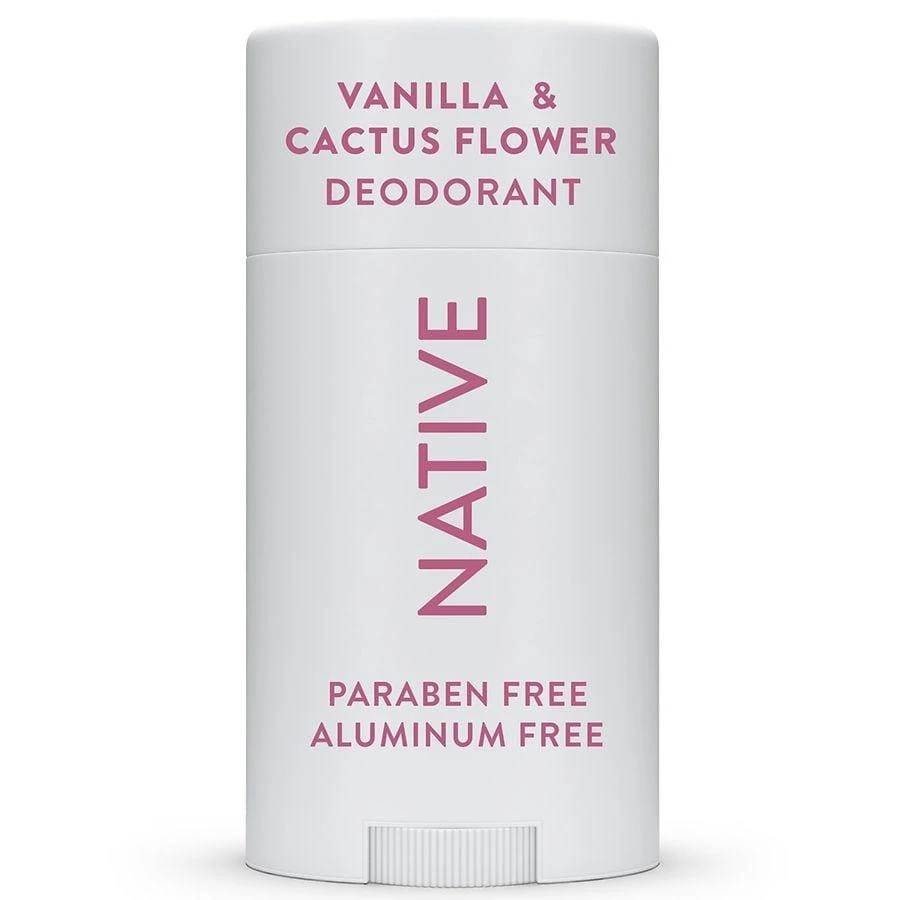 Native Aluminum-Free, 72Hr, Solid Stick Deodorant for Women Vanilla 
Cactus Flower 1