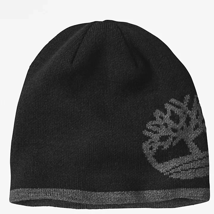 Timberland Reversible Tree-logo Beanie for Men in Black 1