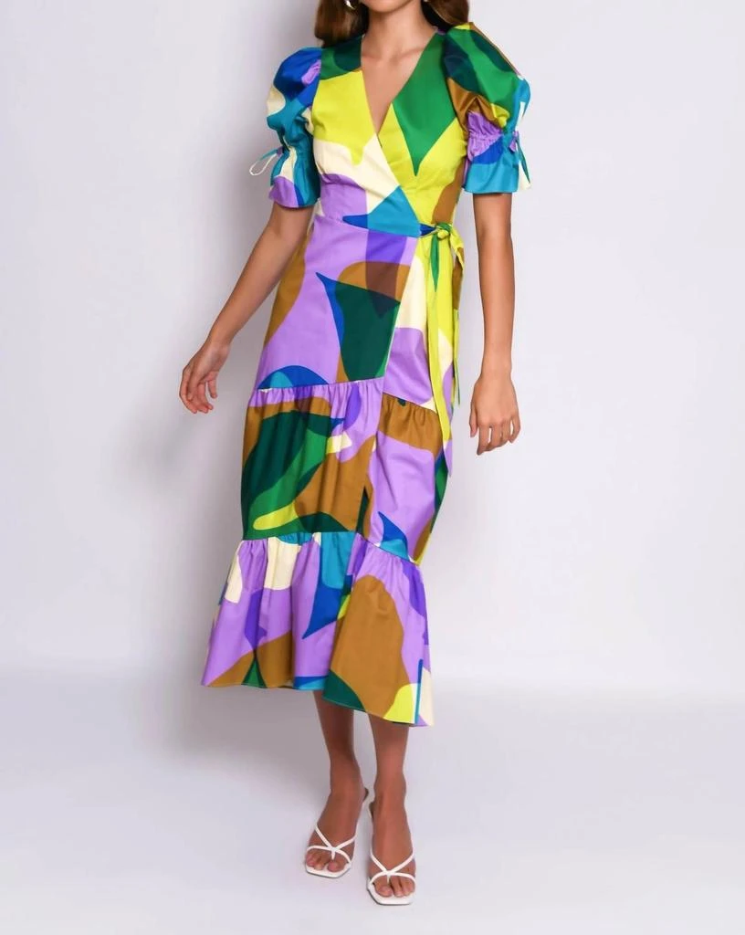 Marisol Dress In Pop Green Geo  On Sale Now with Up to 48% Off | Discover  Exclusive Deals & Savings at BeyondStyle  Authentic Hutch women|clothing| dresses with Limited-Time Discounts, Free Shipping,