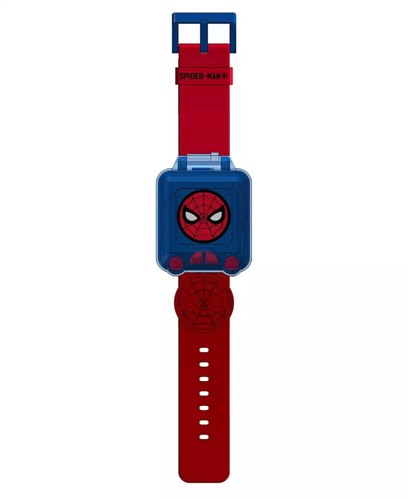 Marvel Kid
s Spider-Man Educational Learning Red Silicone Strap Watch, 40mm