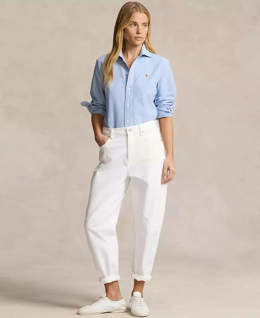 Ralph Lauren Women's Slim-Fit Striped Oxford Shirt 4