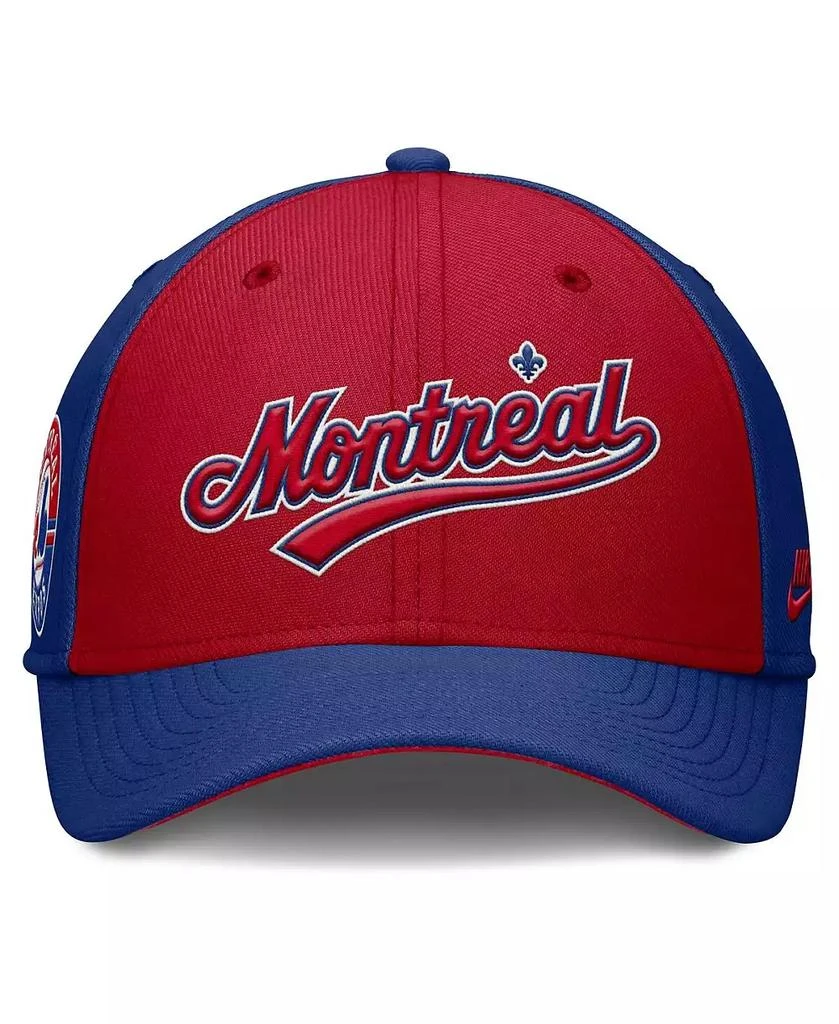 NIKE Men's Blue/Red Montreal Expos Rise Swoosh Performance Flex Hat 3