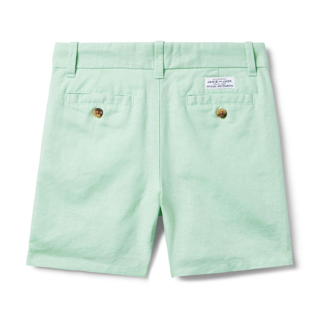 Janie and Jack Linen Flat Front Short (Toddler/Little Kids/Big Kids)