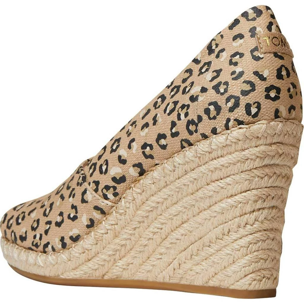 TOMS Women's Michelle Wedge In Natural Textured Cheetah 3