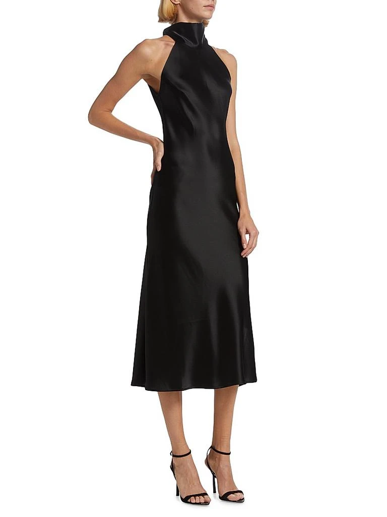 Galvan Sienna Satin Halter Neck Gown 3