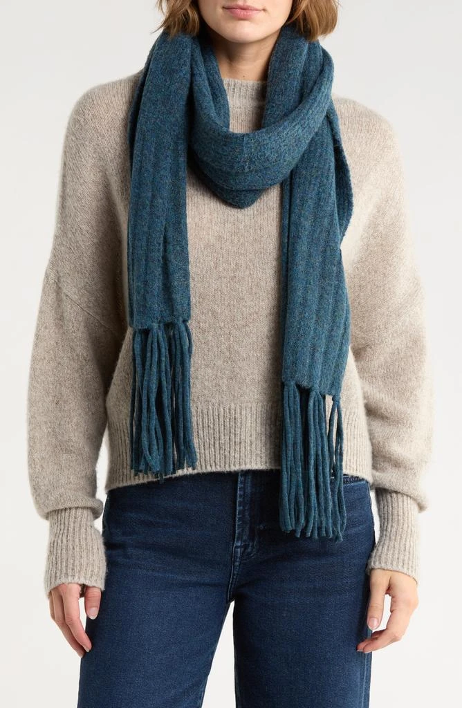 BCBG Fringe Trim Muffler Scarf