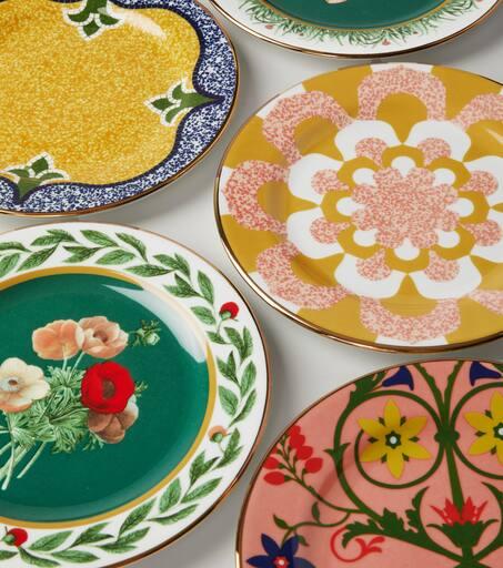 LA DOUBLE J Libellula set of 6 dessert plates