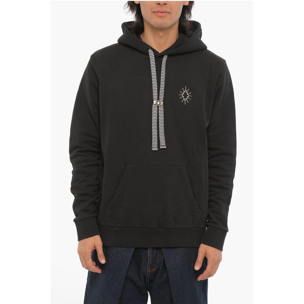 Marcelo Burlon Cotton ECLIPSE Hoodie With Patch Men's Pocket